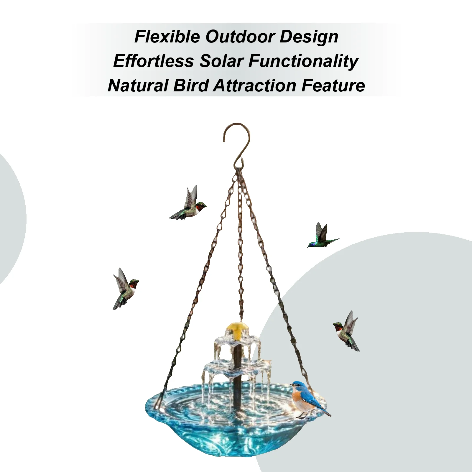 Solar Bird Bath Hummingbird Bathing Bowl Hummingbird Bath Fountain for Garden Patio Backyard Front Yard Balcony Deck Courtyard
Solar Bird Bath Hummingbird Bathing Bowl Hummingbird Bath Fountain for Garden Patio Backyard Front Yard Balcony Deck Courtyard