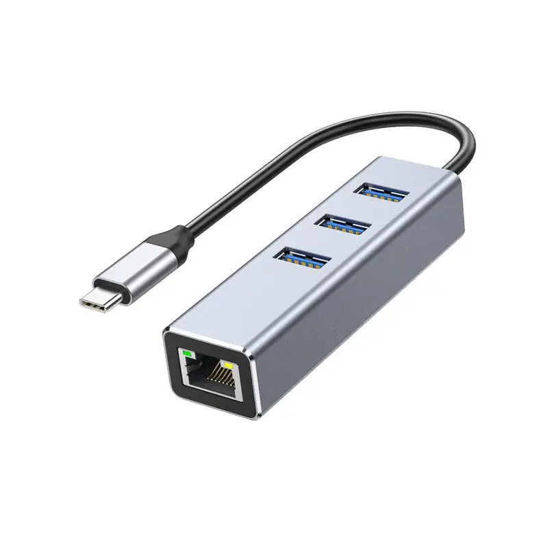 Type-C to USB 3.0 Hub with Network Port Gigabit Network Card RJ45 Adapter External Power Not Required Multi-Function Connector
Type-C to USB 3.0 Hub with Network Port Gigabit Network Card RJ45 Adapter External Power Not Required Multi-Function Connector
