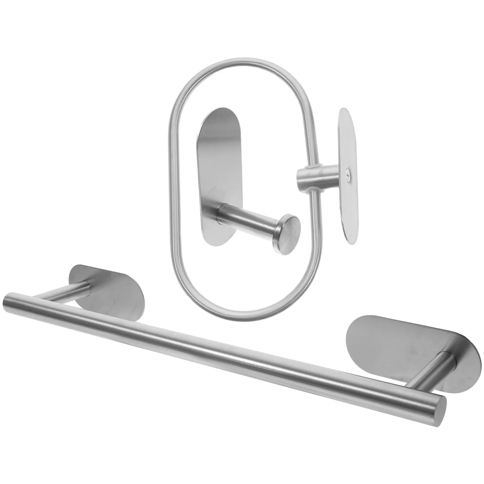 1Set Bathroom Towel Storage Rack Punch-Free Stainless Steel Wall Mounted Hanging Pole Towel Organizer Holder Multipurpose
1Set Bathroom Towel Storage Rack Punch-Free Stainless Steel Wall Mounted Hanging Pole Towel Organizer Holder Multipurpose