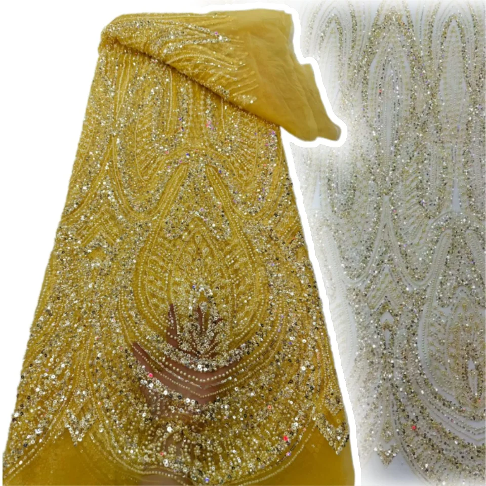 Elegant African Groom Beaded Sequins Lace Fabric 2026 French Tulle Lace Fabric Nigerian Lace Wedding Party Dress Sewing 2523
Elegant African Groom Beaded Sequins Lace Fabric 2026 French Tulle Lace Fabric Nigerian Lace Wedding Party Dress Sewing 2523