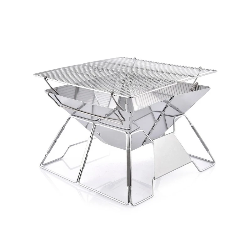 Stainless steel foldable wood stove 2-3 people outdoor camping barbecue grill portable easy storage fire rack
Stainless steel foldable wood stove 2-3 people outdoor camping barbecue grill portable easy storage fire rack
