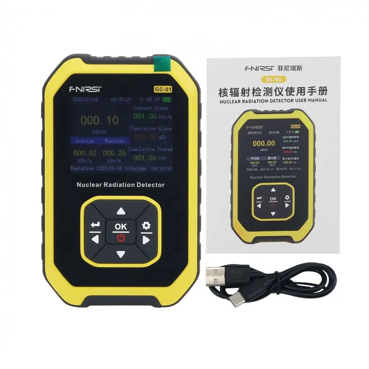GC-01 Personal Dosimeter Radioactivity Tester Nuclear Radiation Detector Geiger Counter Meter Electronic Measuring Instrument
GC-01 Personal Dosimeter Radioactivity Tester Nuclear Radiation Detector Geiger Counter Meter Electronic Measuring Instrument