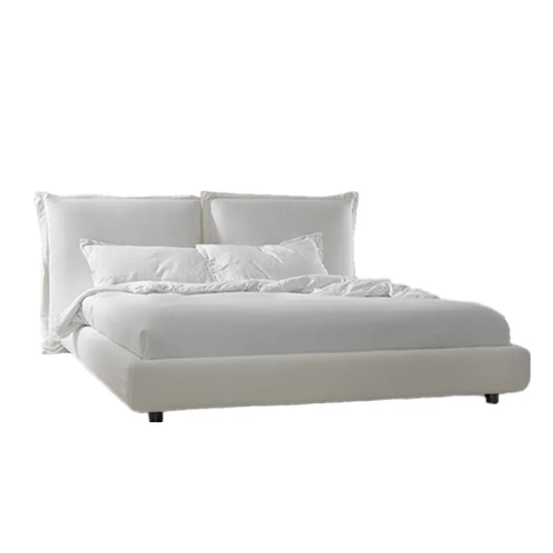 Master bedroom white thick cushion soft bed model room B & B 1.5 meters 1.8 meters fabric bed
Master bedroom white thick cushion soft bed model room B & B 1.5 meters 1.8 meters fabric bed