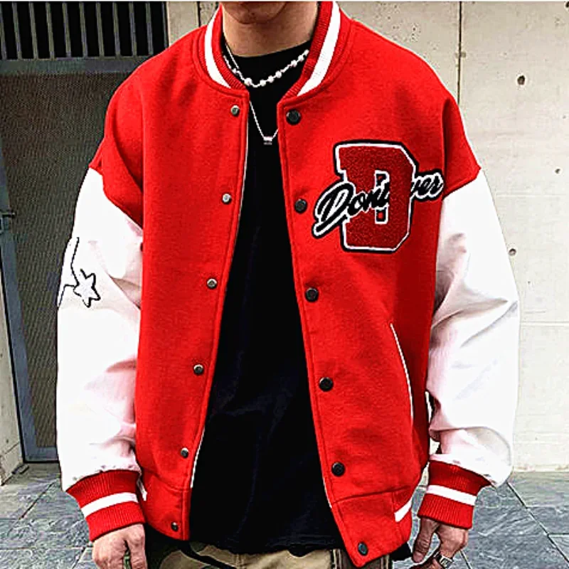 American Vintage Letter Embroidered Jackets And Coat Men Street Hip Hop Baseball Uniform Couple Casual Top Harajuku Joker Jacket
American Vintage Letter Embroidered Jackets And Coat Men Street Hip Hop Baseball Uniform Couple Casual Top Harajuku Joker Jacket