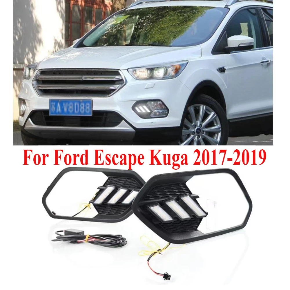 2 шт. светодиодные DRL для Ford Escape Kuga 2017 2018 2019, дневные ходовые огни, дневные света, водонепроницаемая модификация, указатели поворота
2 шт. светодиодные DRL для Ford Escape Kuga 2017 2018 2019, дневные ходовые огни, дневные света, водонепроницаемая модификация, указатели поворота