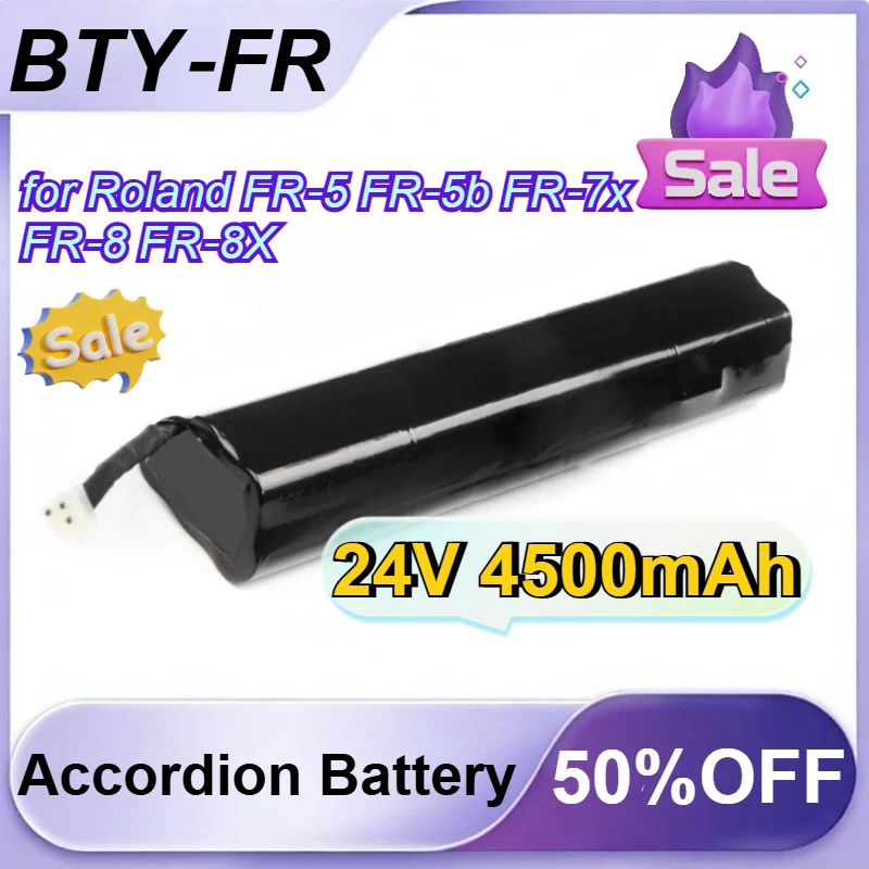 BTY‑FR Battery 24V 4500mAh for Roland FR‑5 FR‑5b FR‑7x FR‑8 FR‑8X V‑Accordion
BTY‑FR Battery 24V 4500mAh for Roland FR‑5 FR‑5b FR‑7x FR‑8 FR‑8X V‑Accordion