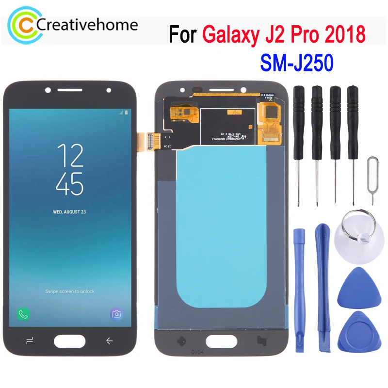 OLED LCD Screen For Samsung Galaxy J2 Pro 2018 SM-J250 Phone Display and Digitizer Full Assembly Replacement Part
OLED LCD Screen For Samsung Galaxy J2 Pro 2018 SM-J250 Phone Display and Digitizer Full Assembly Replacement Part