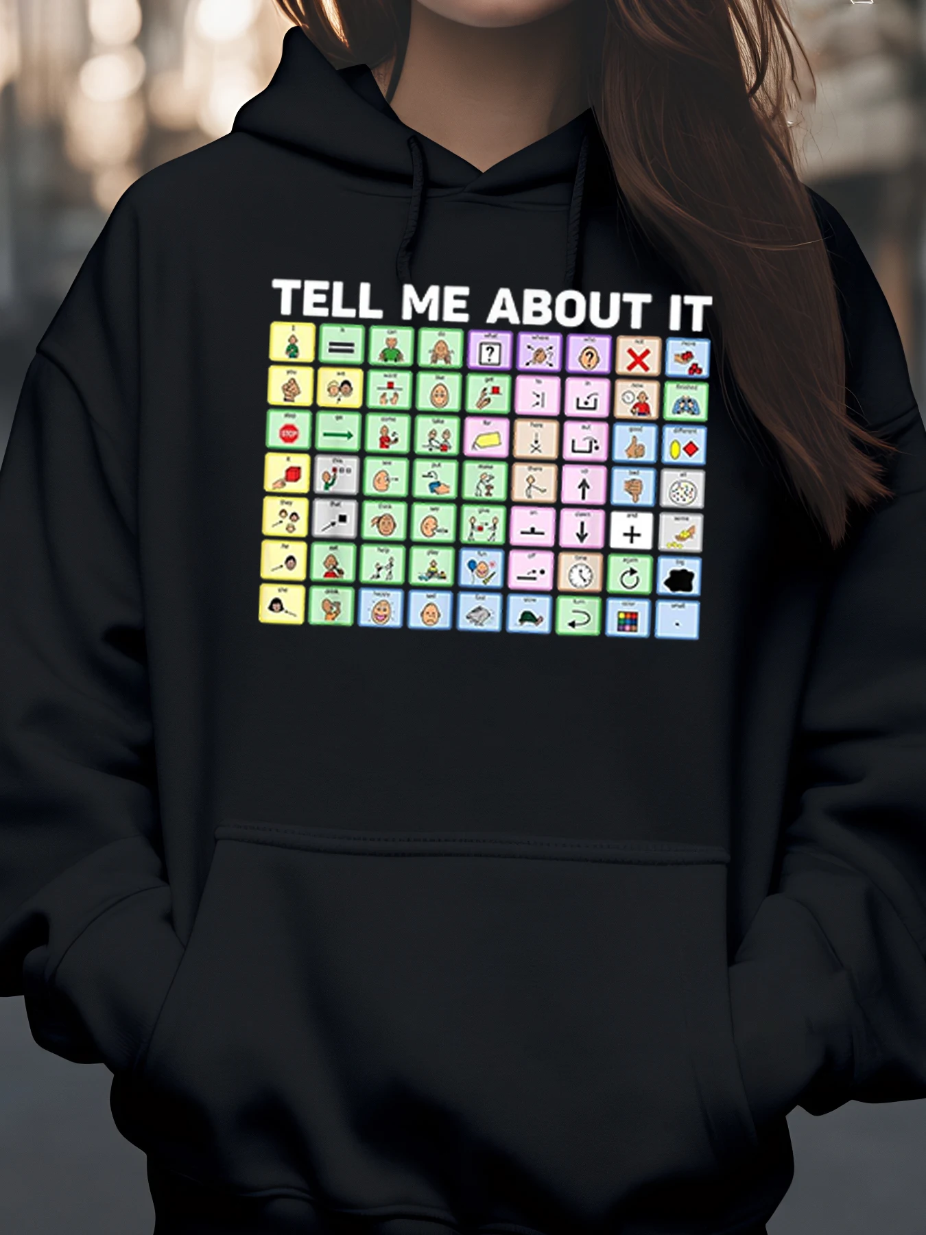 Толстовка с капюшоном с принтом «Поскажи мне о этим» в виде эмодзи, повседневная одежда, уличная одежда унисекс, мода
Толстовка с капюшоном с принтом «Поскажи мне о этим» в виде эмодзи, повседневная одежда, уличная одежда унисекс, мода