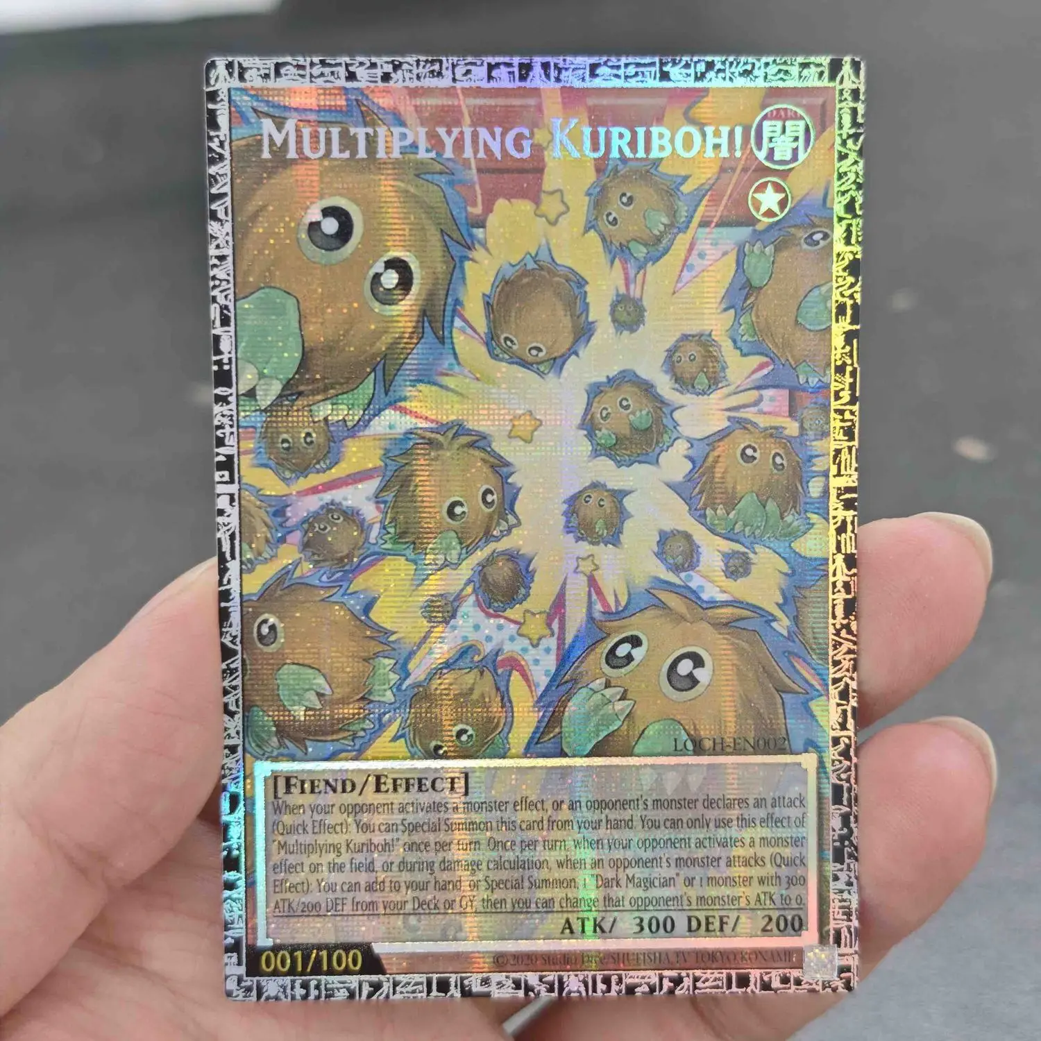Yu-Gi-Oh! Multiplying Kuriboh! Diy English GMR-OF Limited Edition Card Japanese LOCH PSER/N Game Universal Collection Card Gift
Yu-Gi-Oh! Multiplying Kuriboh! Diy English GMR-OF Limited Edition Card Japanese LOCH PSER/N Game Universal Collection Card Gift