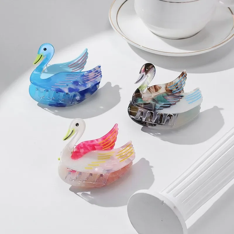 New Swan Series Hair Clip Acetate Material Sweet Cute Cartoon Fashion New Design Beautiful Girl's Favorite Shark Clip
New Swan Series Hair Clip Acetate Material Sweet Cute Cartoon Fashion New Design Beautiful Girl's Favorite Shark Clip