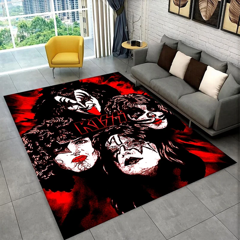 Retro Kiss Rock Heavy Metal Band Carpet Rug for Playroom Bedroom Living Room Sofa Home Decor,kid Area Rug Non-slip Floor Mat
Retro Kiss Rock Heavy Metal Band Carpet Rug for Playroom Bedroom Living Room Sofa Home Decor,kid Area Rug Non-slip Floor Mat