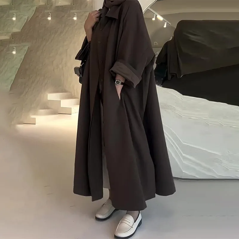 Autumn New Style Women's Pure Color Simple Loose Versatile Windbreaker Coat Cross-Border Fashionable Long Sleeve with Hat
Autumn New Style Women's Pure Color Simple Loose Versatile Windbreaker Coat Cross-Border Fashionable Long Sleeve with Hat