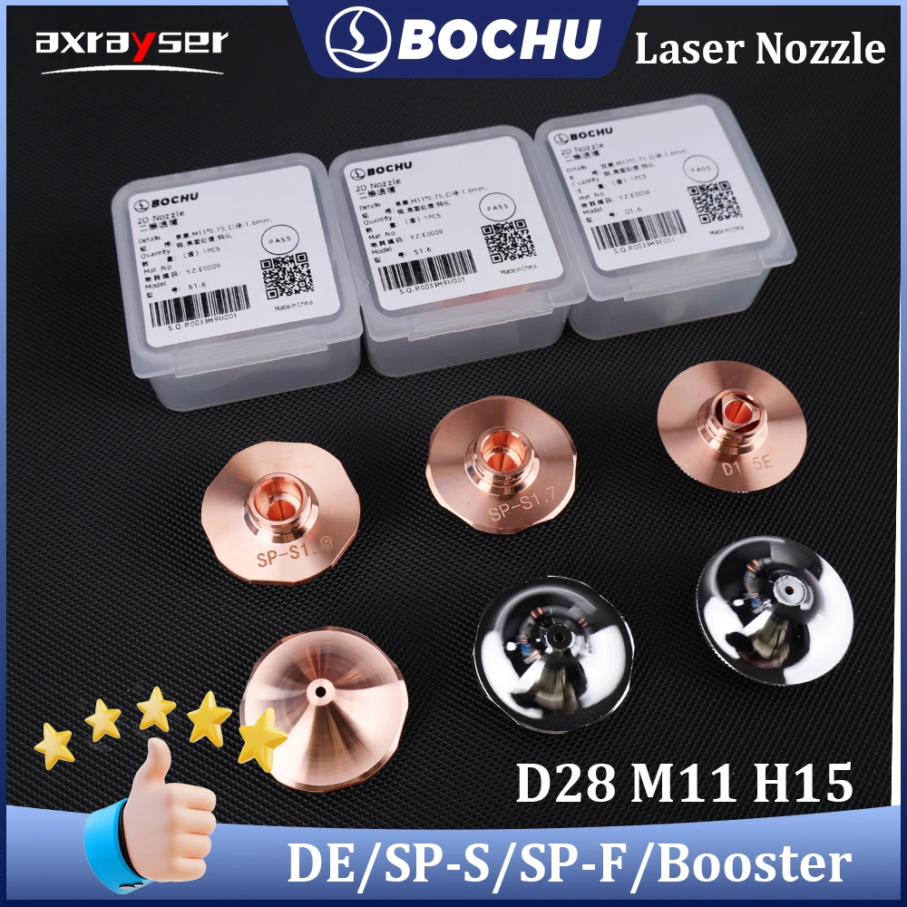 BOCI Original SP-S SP-F D28 M11 H15 Laser Cutting Nozzle 2D BC Pressure Booster For BOCHU BLT Series Cutter Head
BOCI Original SP-S SP-F D28 M11 H15 Laser Cutting Nozzle 2D BC Pressure Booster For BOCHU BLT Series Cutter Head