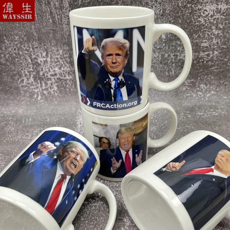 President Donald Trump 4 Decals Ceramics Coffee Mug White Porcelain Water Matte Cappuccino Cup Juice Tea Soft Drinking Milk Mug
President Donald Trump 4 Decals Ceramics Coffee Mug White Porcelain Water Matte Cappuccino Cup Juice Tea Soft Drinking Milk Mug