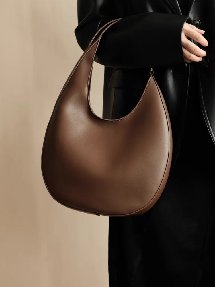 Fashion Simple Genuine Leather Women Bag\Handbag Unique Niche Moon Tote Real Leather Lady Shoulder Underarm Crossbody Bag
Fashion Simple Genuine Leather Women Bag\Handbag Unique Niche Moon Tote Real Leather Lady Shoulder Underarm Crossbody Bag