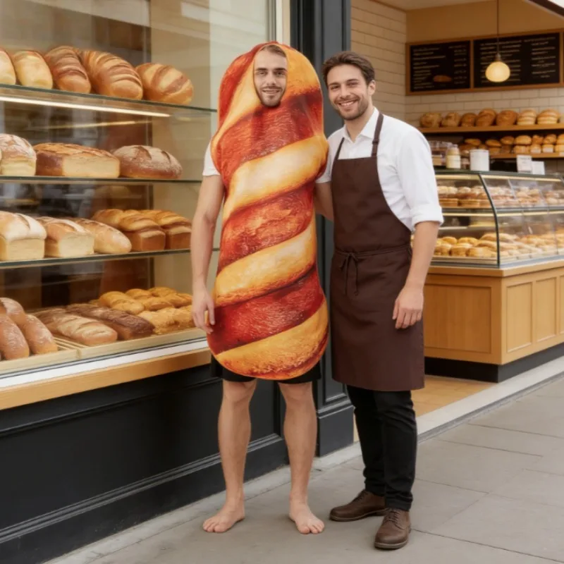 Костюм для косплея с хлебом, унисекс, сценический наряд для ролевых игр, костюм персонажа с хлебом для взрослых
Костюм для косплея с хлебом, унисекс, сценический наряд для ролевых игр, костюм персонажа с хлебом для взрослых