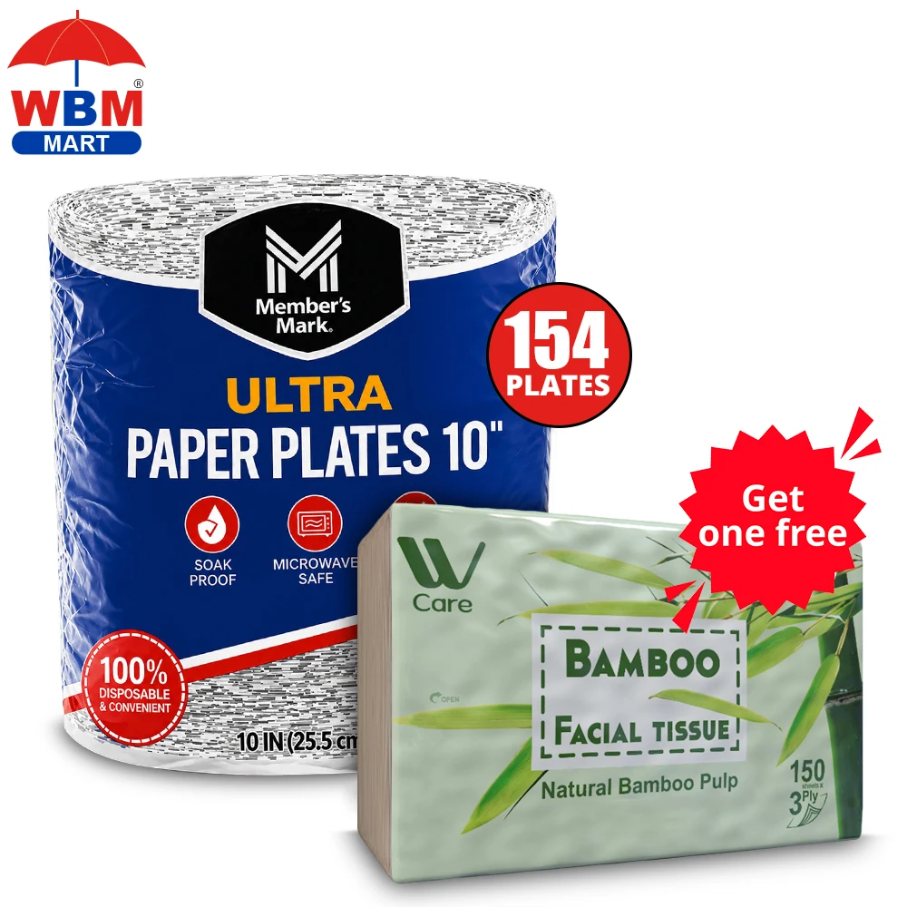154/220 - Premium Paper Plates, 10 Inch Microwave-Safe, Cut Resistant, Soak-Proof, Sturdy Disposable Plates For Everyday Breakfast, Lunch, & Dinner Meals, Kitchen Decor, Kitchen Accessories, Wedding, Camping, Independence Day, Daily, Household ItemsUlt
154/220 - Premium Paper Plates, 10 Inch Microwave-Safe, Cut Resistant, Soak-Proof, Sturdy Disposable Plates For Everyday Breakfast, Lunch, & Dinner Meals, Kitchen Decor, Kitchen Accessories, Wedding, Camping, Independence Day, Daily, Household ItemsUlt