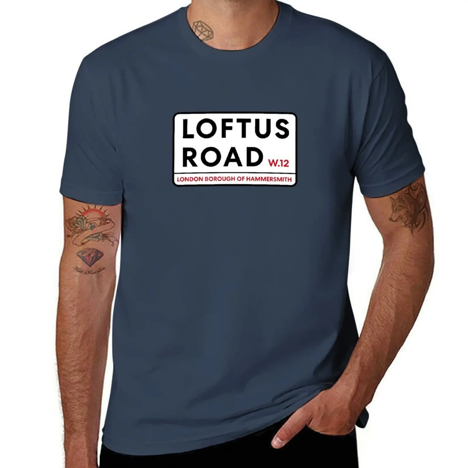 Loftus Road W12 Queens Park Rangers Road Sign T-Shirt man t shirts high quality luxury brand t shirts for man cotton T-Shirt
Loftus Road W12 Queens Park Rangers Road Sign T-Shirt man t shirts high quality luxury brand t shirts for man cotton T-Shirt