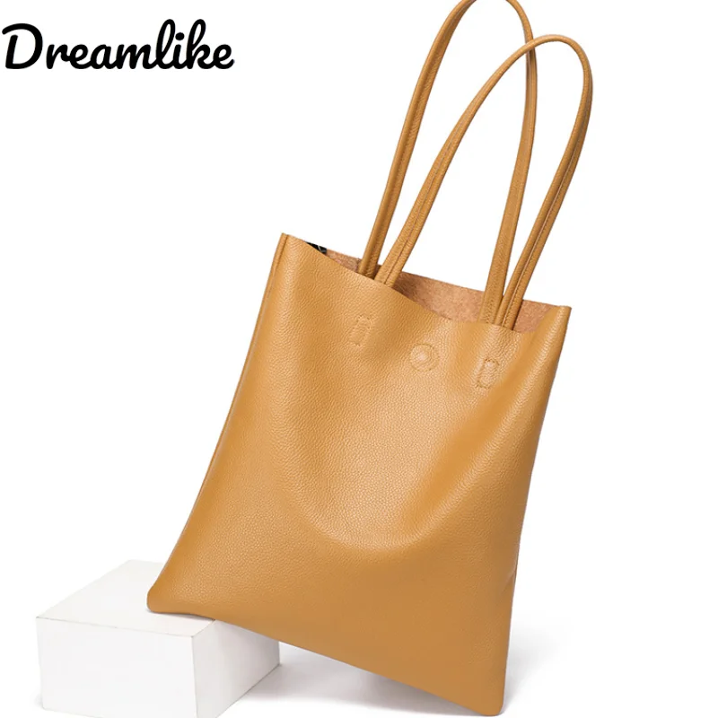 Новая женская сумка-тоут из натуральной кожи, простая большая однотонная мягкая воловья кожа A4, женская сумка-шопер, студенческая повседневная сумка на плечо
Новая женская сумка-тоут из натуральной кожи, простая большая однотонная мягкая воловья кожа A4, женская сумка-шопер, студенческая повседневная сумка на плечо