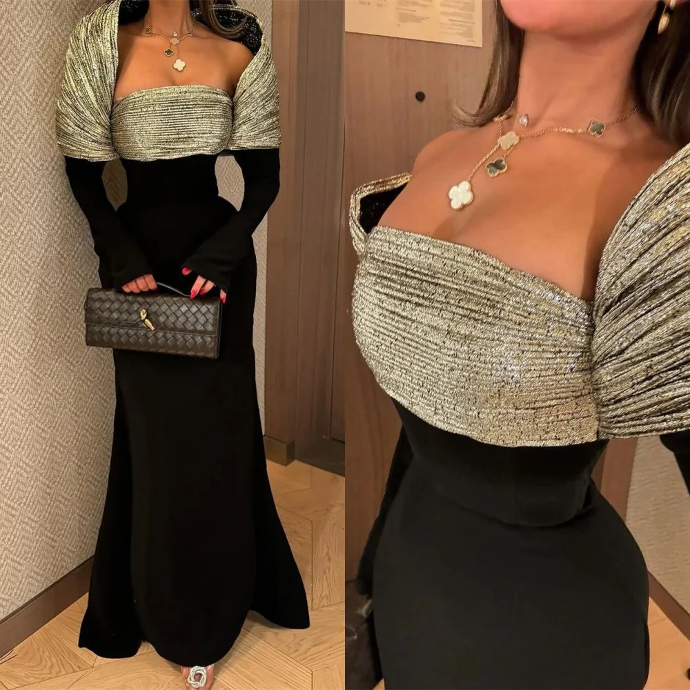 Customized Mermaid Soft Jersey Evening Dresses Exquisite Long Sleeves Off the Shoulder Homecoming Dresses Luxury Party Gowns
Customized Mermaid Soft Jersey Evening Dresses Exquisite Long Sleeves Off the Shoulder Homecoming Dresses Luxury Party Gowns