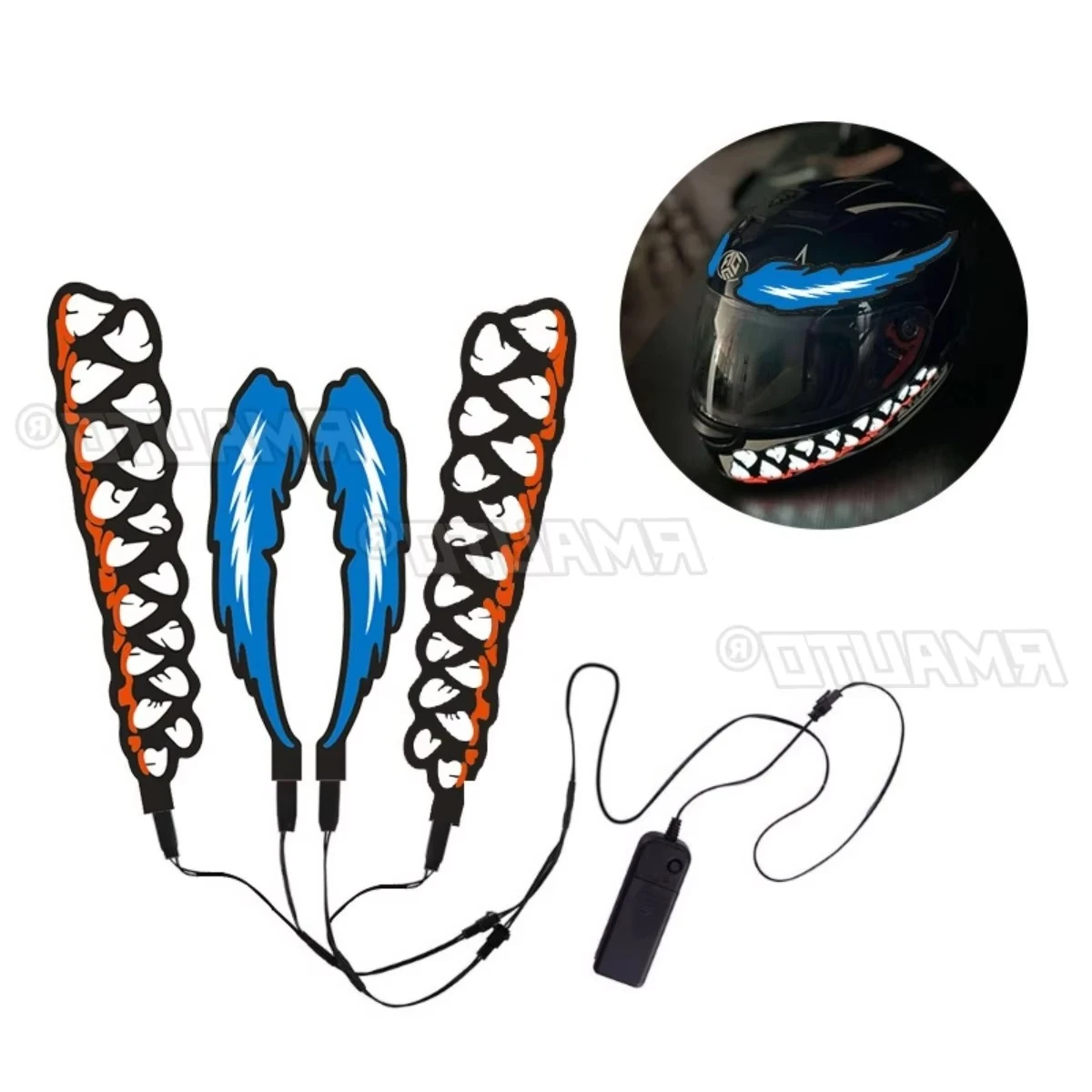 Motorcycle Helmet LED Luminous Strip PET Venom Luminous Helmet Light Strip Dry Battery Version
Motorcycle Helmet LED Luminous Strip PET Venom Luminous Helmet Light Strip Dry Battery Version