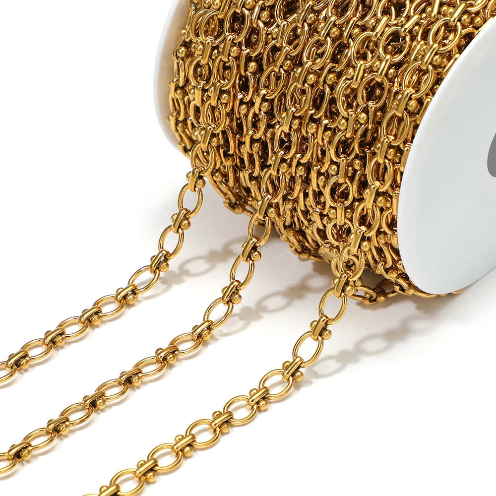 1 Meter Stainless Steel Oval Handmade Chains Thick Large Chains for Crafts Jewelry Making DIY Bracelet Necklace Accessories Bulk
1 Meter Stainless Steel Oval Handmade Chains Thick Large Chains for Crafts Jewelry Making DIY Bracelet Necklace Accessories Bulk