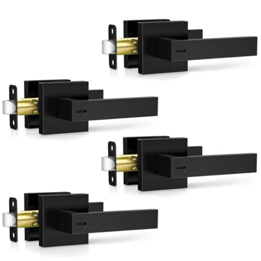 Matte Black Door Handles, Keyless Interior Door Knobs, Privacy Door Lever Locksets for Bedroom Bathroom, Heavy Duty Square Door
Matte Black Door Handles, Keyless Interior Door Knobs, Privacy Door Lever Locksets for Bedroom Bathroom, Heavy Duty Square Door