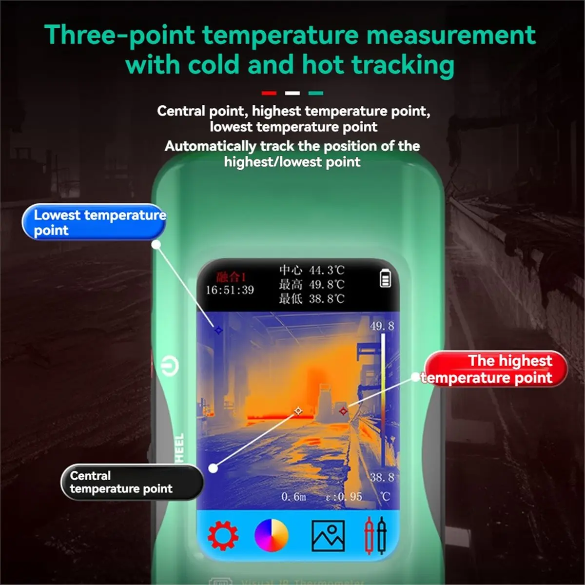 Тепловизионный мультиметр 2-в-1, разрешение 320x320, 3,98 дюйма, сенсорный, 15 цветов, палитра, тест на ремонт печатной платы
Тепловизионный мультиметр 2-в-1, разрешение 320x320, 3,98 дюйма, сенсорный, 15 цветов, палитра, тест на ремонт печатной платы