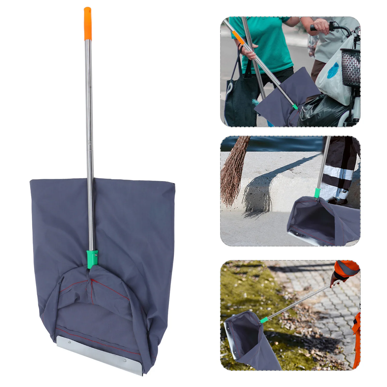 Outdoor Windproof Dustpan Dark Grey Large Yard Leaf Bags Heavy Duty Dustpan-Type Garden Bag Trash Collector for Lawn Pool
Outdoor Windproof Dustpan Dark Grey Large Yard Leaf Bags Heavy Duty Dustpan-Type Garden Bag Trash Collector for Lawn Pool