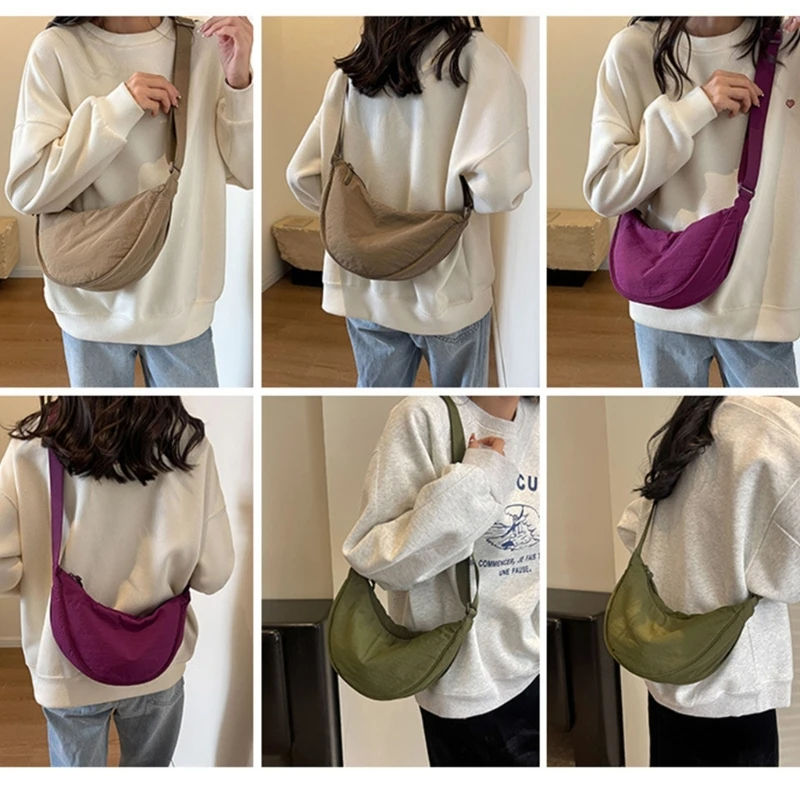 Women Simple Nylon Waterproof Crossbody Bag with Adjustable Strap Shoulder Bag Lady Daily Casual All-match Messenger Handbag
Women Simple Nylon Waterproof Crossbody Bag with Adjustable Strap Shoulder Bag Lady Daily Casual All-match Messenger Handbag