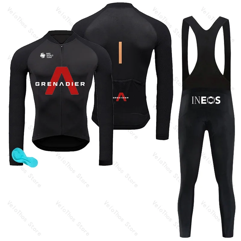 Ineos Grenadier Cycling Jersey Set Long Sleeve Sports Bicycle Spring/Autumn MTB Bike Bib Pants Kit Ropa Ciclismo and 19D GEL Pad
Ineos Grenadier Cycling Jersey Set Long Sleeve Sports Bicycle Spring/Autumn MTB Bike Bib Pants Kit Ropa Ciclismo and 19D GEL Pad