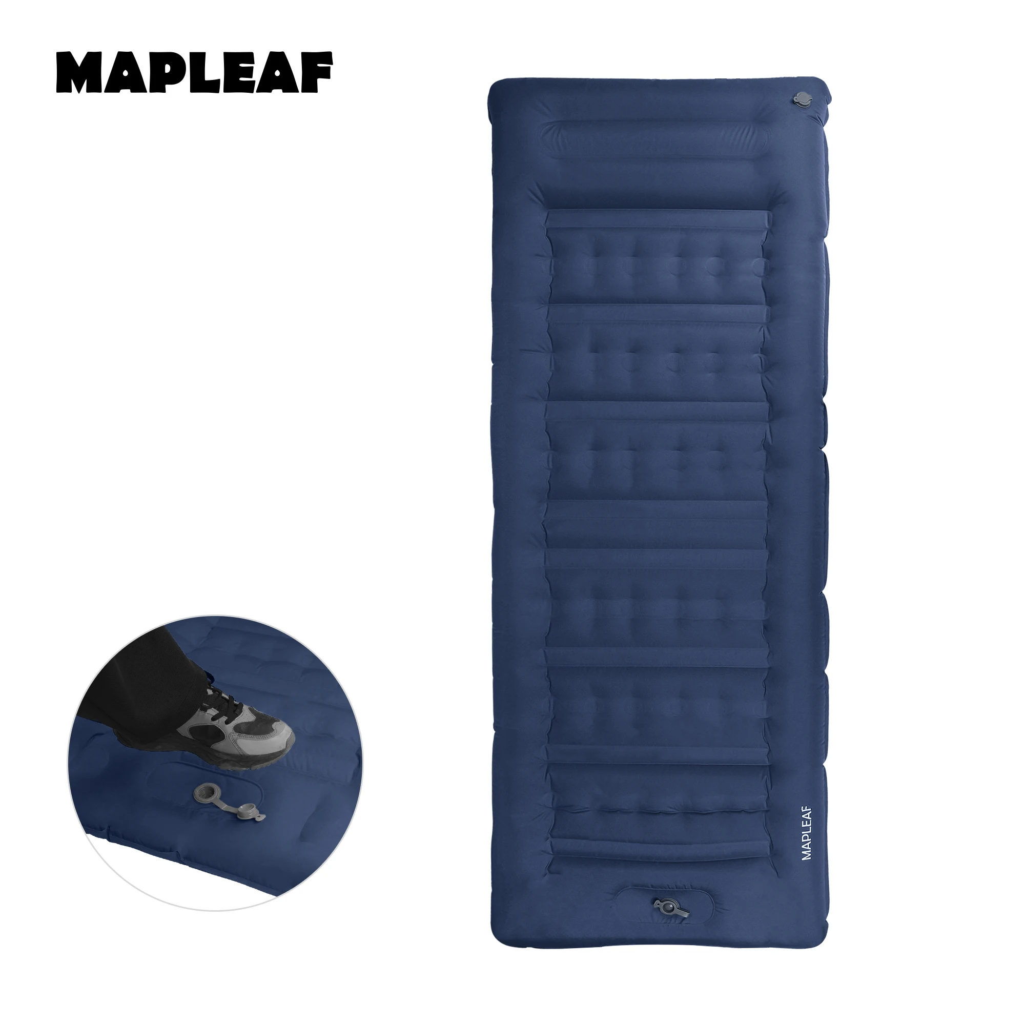Надувной матрас MAPLEAF для кемпинга, портативный, ультралегкий, водонепроницаемый, со встроенным ножным насосом, коврик для сна
Надувной матрас MAPLEAF для кемпинга, портативный, ультралегкий, водонепроницаемый, со встроенным ножным насосом, коврик для сна