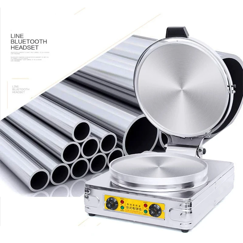 220V Electric Crepe Maker, Crepe Pan, Commercial Countertop Baking Oven, Double-Sided Heating Crepe Pan Φ380MM
220V Electric Crepe Maker, Crepe Pan, Commercial Countertop Baking Oven, Double-Sided Heating Crepe Pan Φ380MM