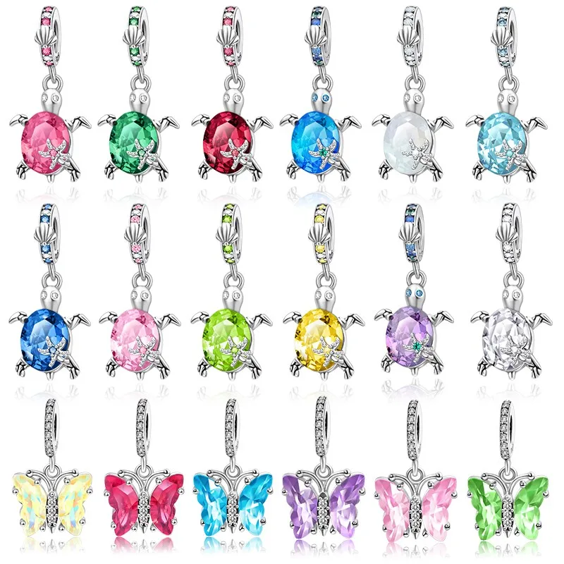 29. Fashionable 925 Sterling Silver Colorful Turtle Butterfly 24 Colors Charm Bead For 3mm Original Bracelet DIY Making Gift
29. Fashionable 925 Sterling Silver Colorful Turtle Butterfly 24 Colors Charm Bead For 3mm Original Bracelet DIY Making Gift