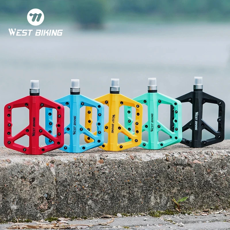 Велосипедные педали WEST BIKING, ультралегкие нейлоновые, с плоской платформой, подшипники для дорожных и горных велосипедов, аксессуары для горных велосипедов
Велосипедные педали WEST BIKING, ультралегкие нейлоновые, с плоской платформой, подшипники для дорожных и горных велосипедов, аксессуары для горных велосипедов