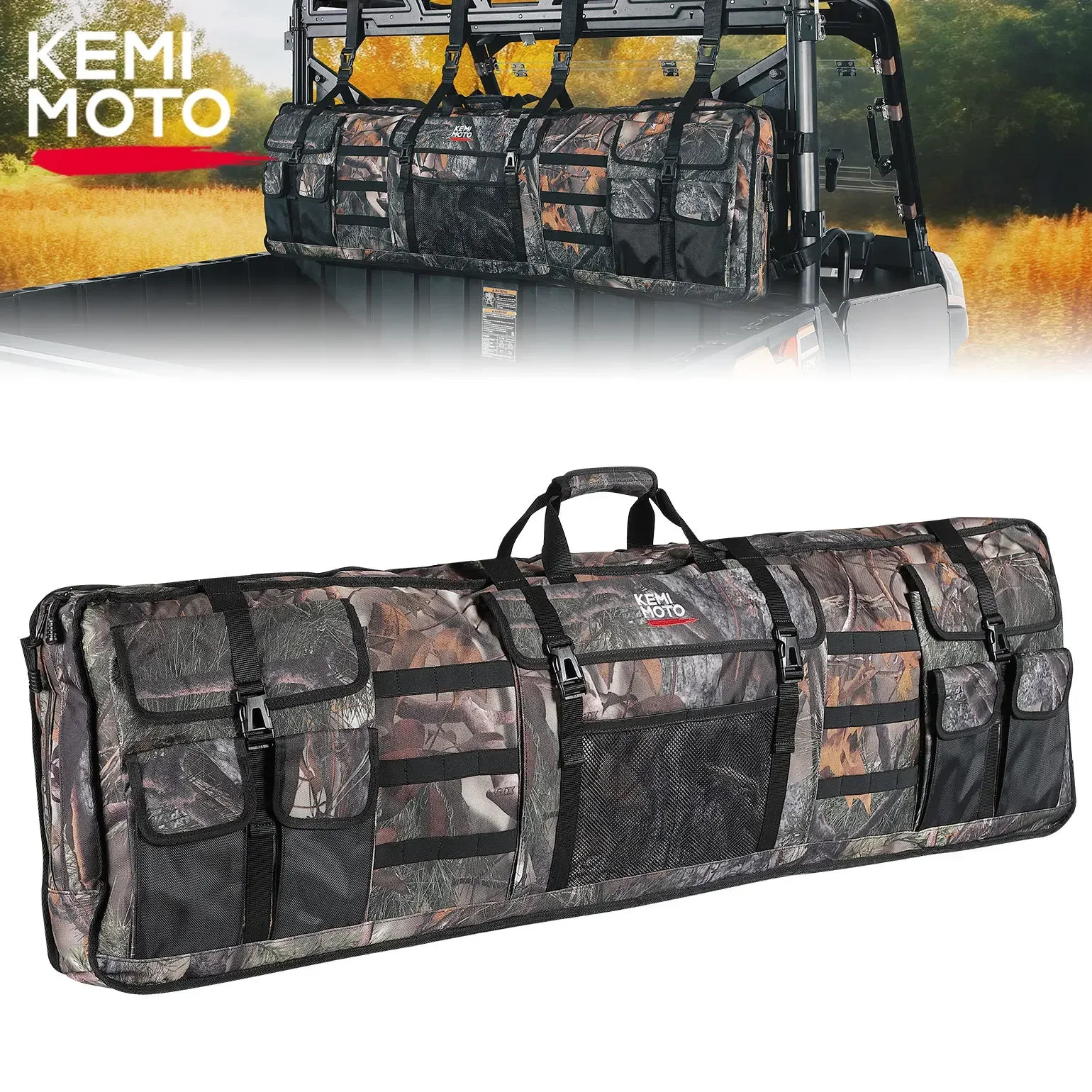 KEMIMOTO UTV Double Gun Roll Cage Storage Bag Hunting Compatible with Polaris Ranger for Yamaha for Kawasaki 900D Camouflage
KEMIMOTO UTV Double Gun Roll Cage Storage Bag Hunting Compatible with Polaris Ranger for Yamaha for Kawasaki 900D Camouflage