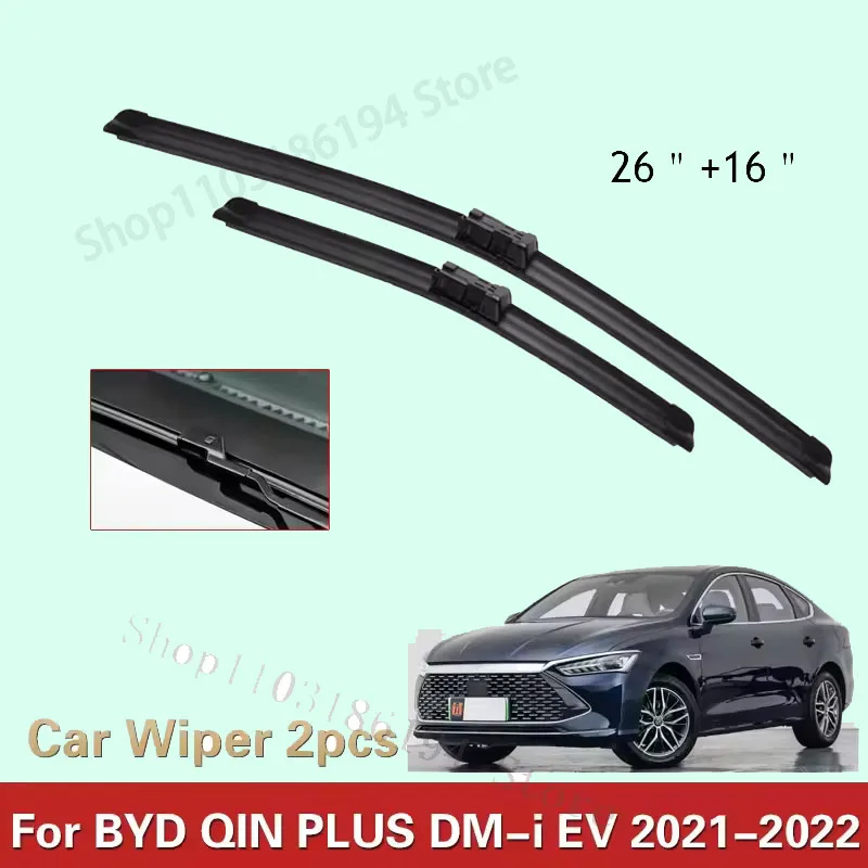 Wiper Blades For BYD QIN PLUS DM-i EV 2021 2022 Car Accessories Front Windscreen Wiper Blade Brushes Cutter Auto Goods 26"+16"
Wiper Blades For BYD QIN PLUS DM-i EV 2021 2022 Car Accessories Front Windscreen Wiper Blade Brushes Cutter Auto Goods 26"+16"