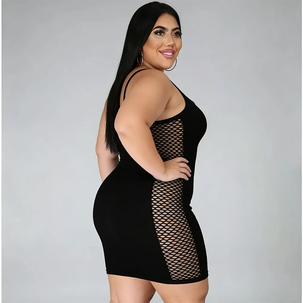 Women Spaghetti Strap Bodycon Dresses Mesh Patchwork Night Club Party Hollow Dress Mujer Vestido Plus Size 9XL 8XL 7XL 6XL
Women Spaghetti Strap Bodycon Dresses Mesh Patchwork Night Club Party Hollow Dress Mujer Vestido Plus Size 9XL 8XL 7XL 6XL