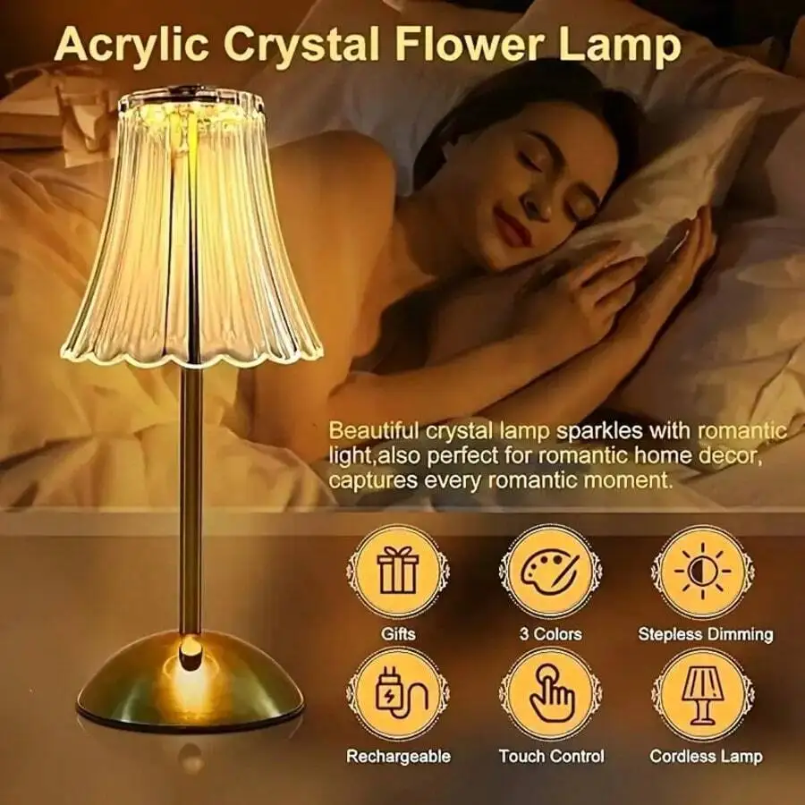 2-Piece Set Of Vintage Crystal Dimmable LED Table Lamps, Geometric Desktop Lighting, Three-Color Dimmable USB Charging, Suitable For Bedroom Atmosphere, Living Room, Office, Reading And Relaxation, Indoor Bedside Ambient Light, Bedroom, Holiday And Sports
2-Piece Set Of Vintage Crystal Dimmable LED Table Lamps, Geometric Desktop Lighting, Three-Color Dimmable USB Charging, Suitable For Bedroom Atmosphere, Living Room, Office, Reading And Relaxation, Indoor Bedside Ambient Light, Bedroom, Holiday And Sports