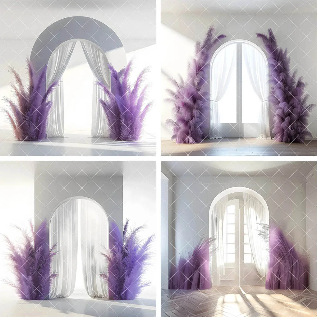 Mehofond White Room Purple Boho Pampas Maternity Backdrop Floral Curtain Wedding Backdrop Fine Art Texture Photocall Background
Mehofond White Room Purple Boho Pampas Maternity Backdrop Floral Curtain Wedding Backdrop Fine Art Texture Photocall Background