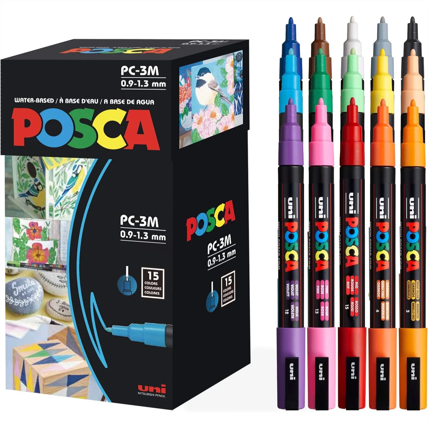 Acrylic Paint Markers, 24 Colors Fine Point Reversible Tip for Fabric, Glass, Wood, Canvas & More
Acrylic Paint Markers, 24 Colors Fine Point Reversible Tip for Fabric, Glass, Wood, Canvas & More