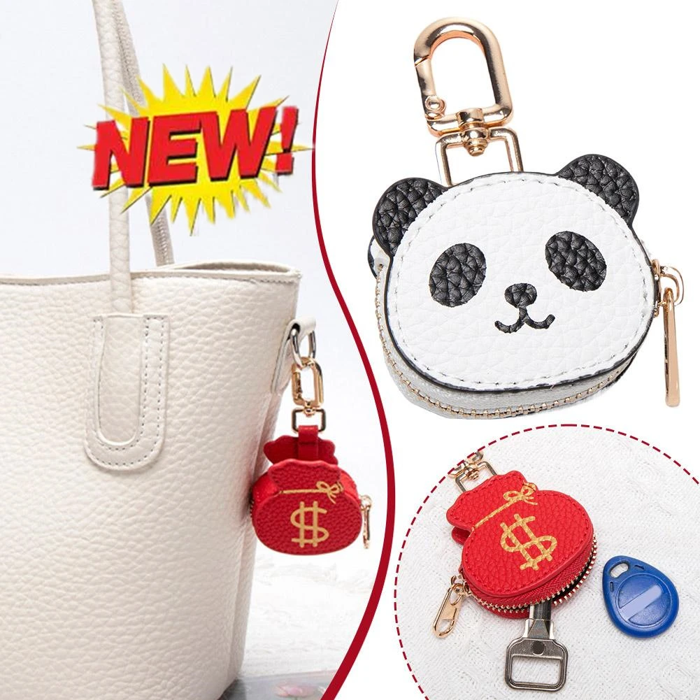 NEW Mini Cute Panda Keychain Zipper Keychain Earphone Bag Purse Coin Bag PU Leather Pendant Women
NEW Mini Cute Panda Keychain Zipper Keychain Earphone Bag Purse Coin Bag PU Leather Pendant Women