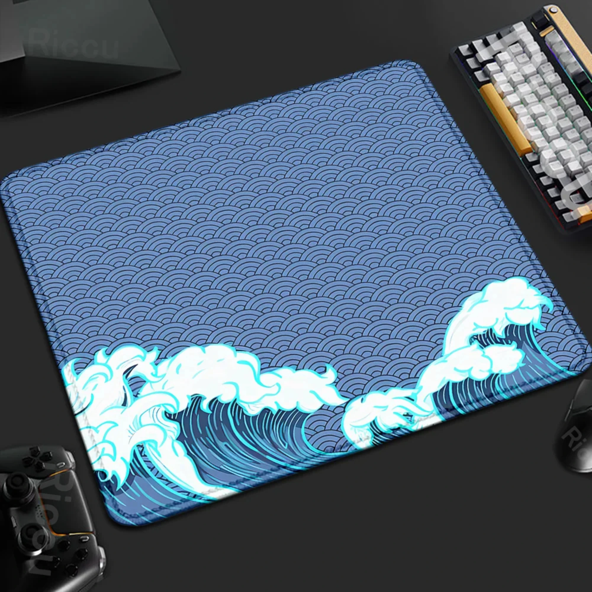 40x45cm Small Wave Series Game control mousepad Laptop designed for non-slip desktop office players Natural rubber carpet pc mat
40x45cm Small Wave Series Game control mousepad Laptop designed for non-slip desktop office players Natural rubber carpet pc mat