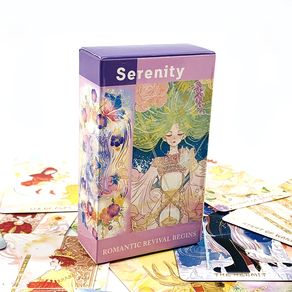 Новая изысканная колода Таро Serenity Tarot A 80 шт., карты Таро для гадания судьбы, карточные игры для гадания, семейная вечеринка, настольная игра
Новая изысканная колода Таро Serenity Tarot A 80 шт., карты Таро для гадания судьбы, карточные игры для гадания, семейная вечеринка, настольная игра