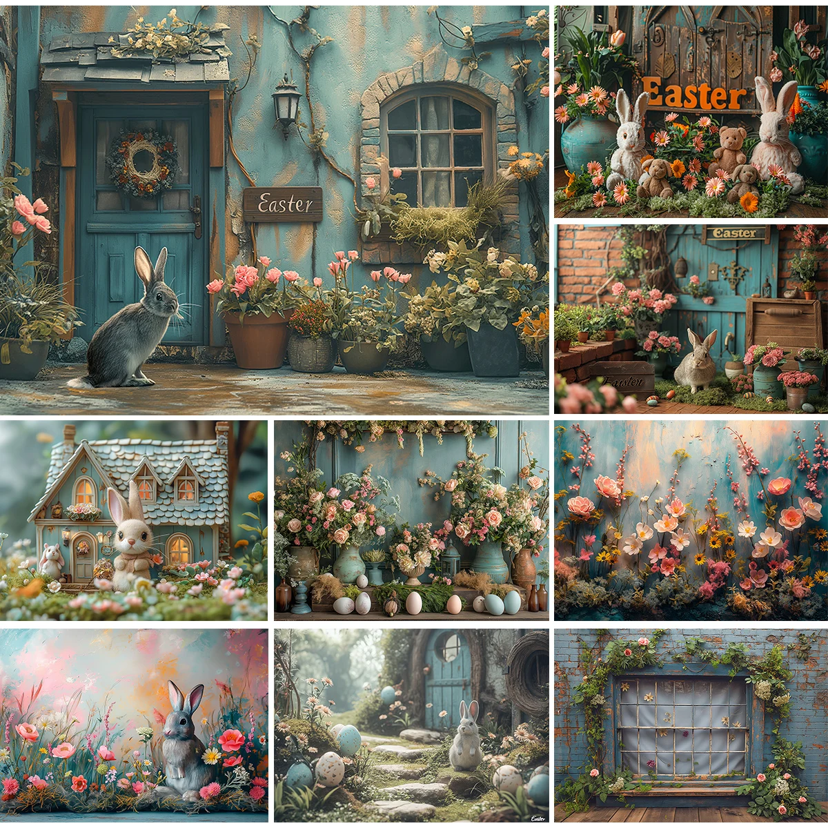 Spring Easter Flower Wall Photo Background Cute Rabbit Floral Decor Photography Backdrop Kids Portrait Photo Studio Props
Spring Easter Flower Wall Photo Background Cute Rabbit Floral Decor Photography Backdrop Kids Portrait Photo Studio Props