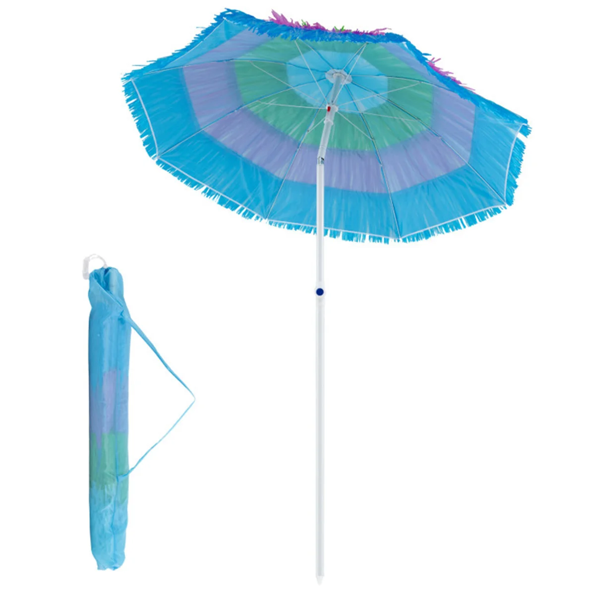 6ft Thatched Tiki Patio Umbrella, Tropical Outdoor Umbrella with Push Button Tilt (Multicolor)
6ft Thatched Tiki Patio Umbrella, Tropical Outdoor Umbrella with Push Button Tilt (Multicolor)