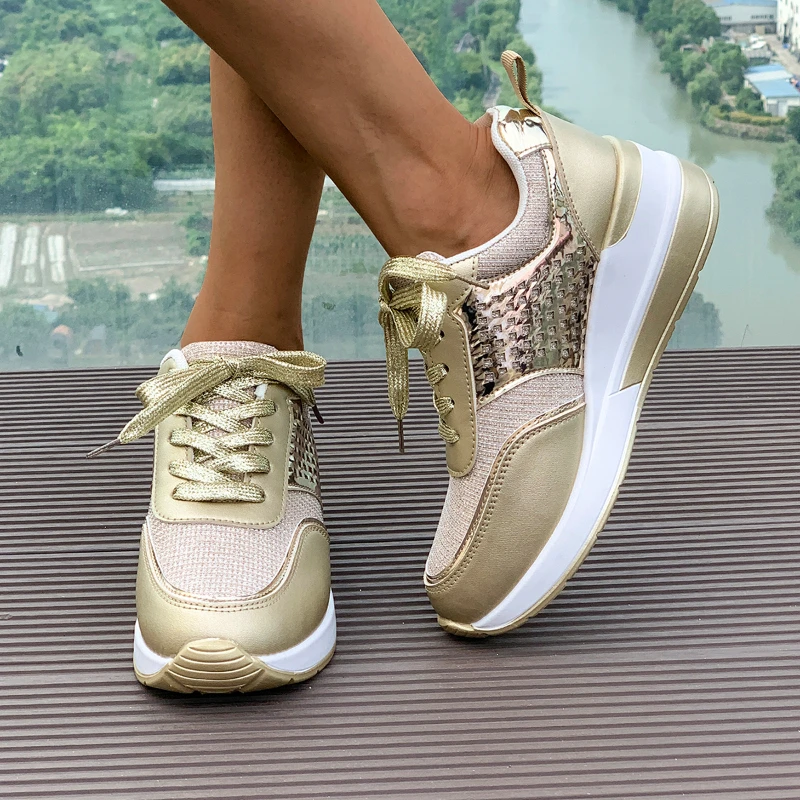 Thick Bottom Lace-up Round Head Color Matching Fashion Light Comfortable Non-slip Breathable Sports Casual Women's Single Shoes
Thick Bottom Lace-up Round Head Color Matching Fashion Light Comfortable Non-slip Breathable Sports Casual Women's Single Shoes
