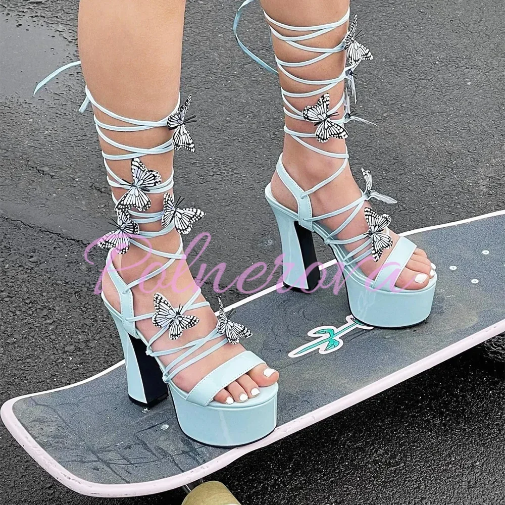 Purple Butterfly Lace-Up Sandals Women Platform Sliver Black Diamonds Decorated Heels Square Heel Sandalias De Mujer Verano 2024
Purple Butterfly Lace-Up Sandals Women Platform Sliver Black Diamonds Decorated Heels Square Heel Sandalias De Mujer Verano 2024