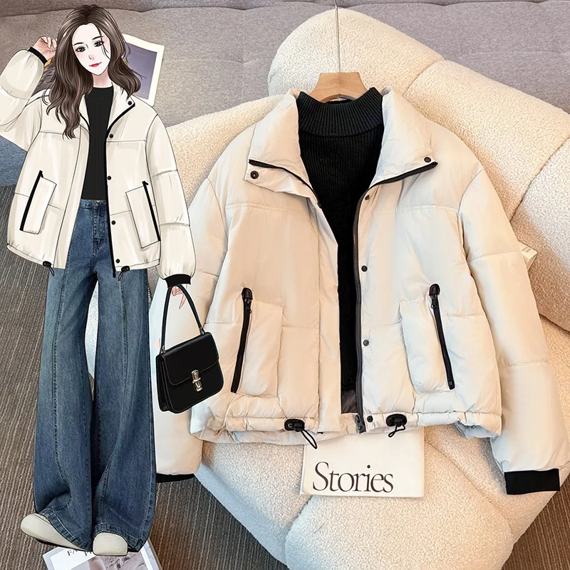 plus Size High End Women's Cotton down Jaet Thi Warm Autumn Winter New Sle Commute Sle Ladies Outerwear Coat
plus Size High End Women's Cotton down Jaet Thi Warm Autumn Winter New Sle Commute Sle Ladies Outerwear Coat