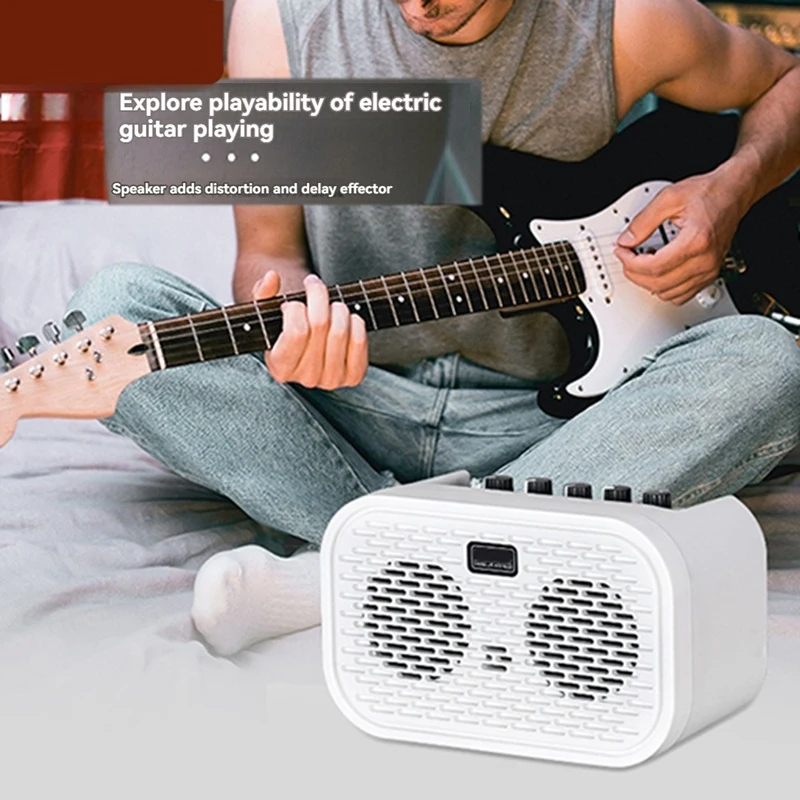 10W Rechargeable Mini Electric Guitar Portable Guitar Amp Bluetooth Distortion Delay Effects10w
10W Rechargeable Mini Electric Guitar Portable Guitar Amp Bluetooth Distortion Delay Effects10w